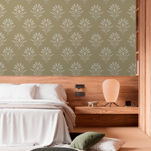 Papier peint floral...