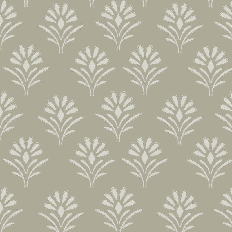 : Sage Green Floral Wallpaper