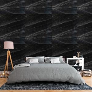 : Papier peint marbre noir...