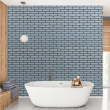 británico: Blue Brick Wallpaper