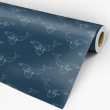 Papier Peint Animal Baleine Bleue