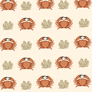 Crab Cream Animal Wallpaper
