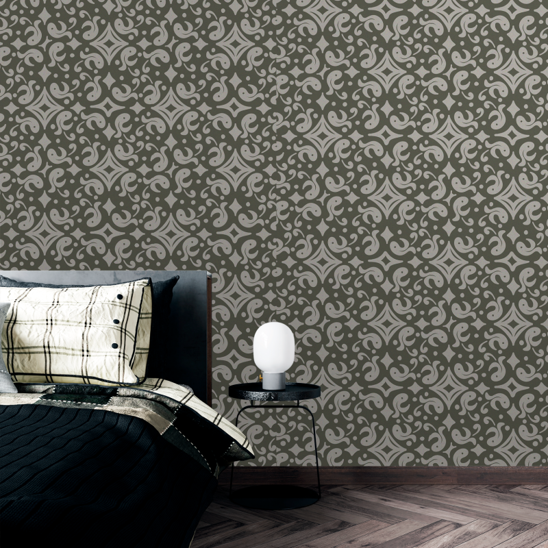 Victorian Jungle Green Wallpaper