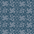 Preußisch-blaue viktorianische Tapete