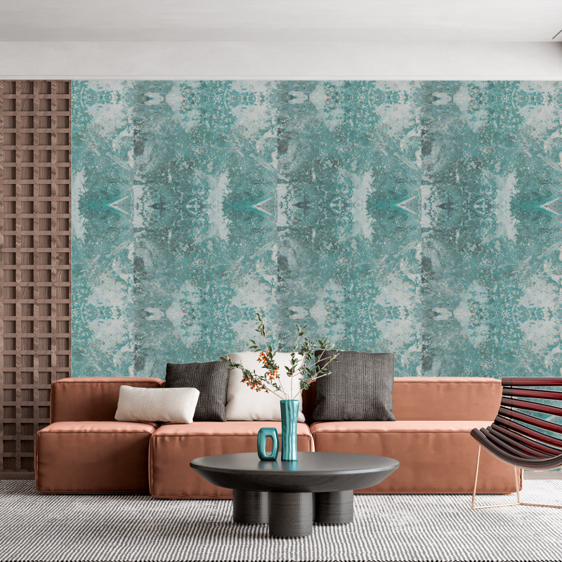 Papier Peint Pierre Amazonite Verte