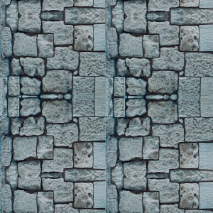 Papier Peint en Briques Bleues