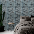 Blue Brick Wallpaper