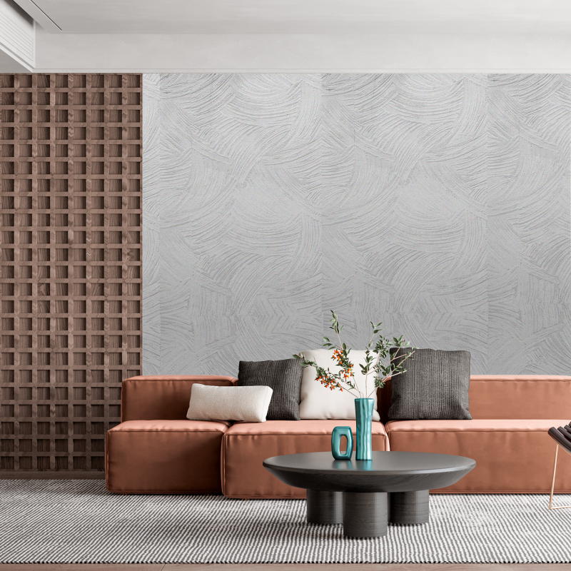 White Stucco Texture Wallpaper