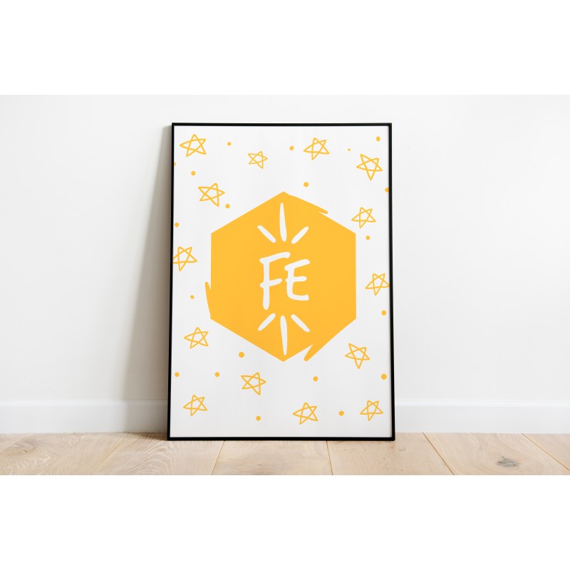 Lámina Decorativa Frase Amor y Fe