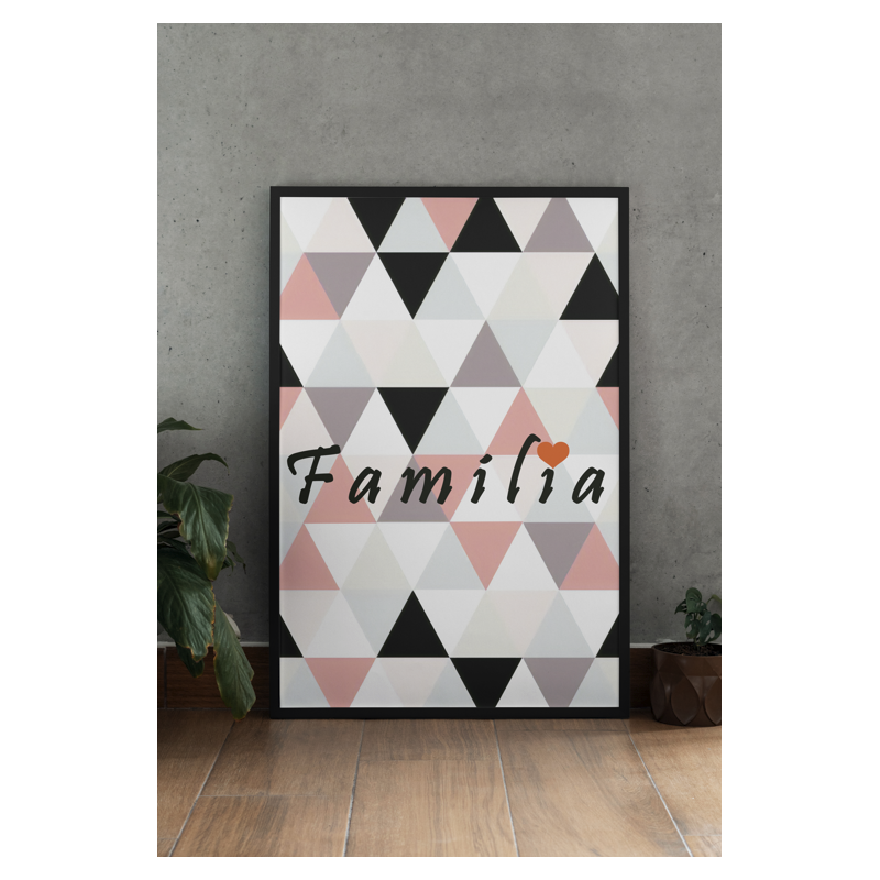 Lámina Decorativa Frase Familia, Love, Amor