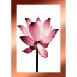 Rosa Blumen-Dekorationsblatt