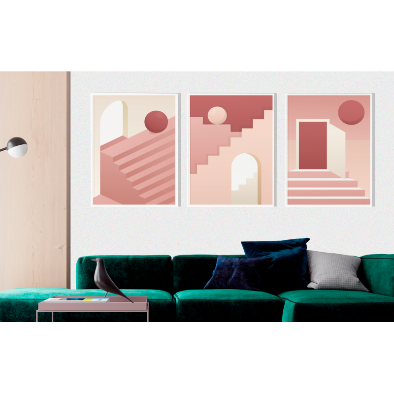 Pink Stair Decorative Print