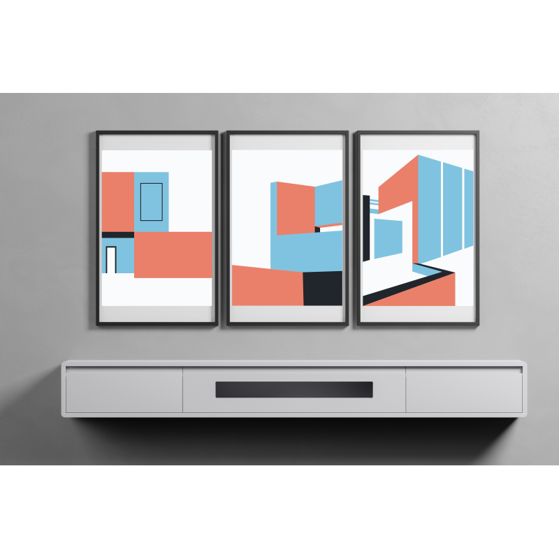 Lámina Decorativa Arquitectura Minimalista