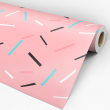Youthful Pink Geometric Wallpaper