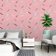Youthful Pink Geometric Wallpaper