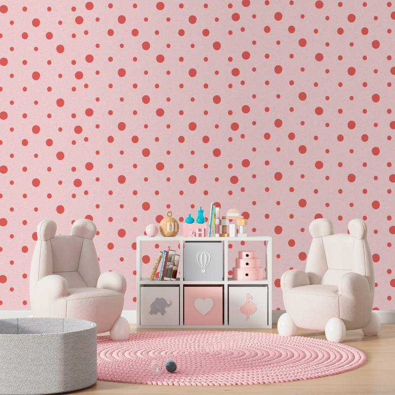 Geometric Pink Dot Wallpaper