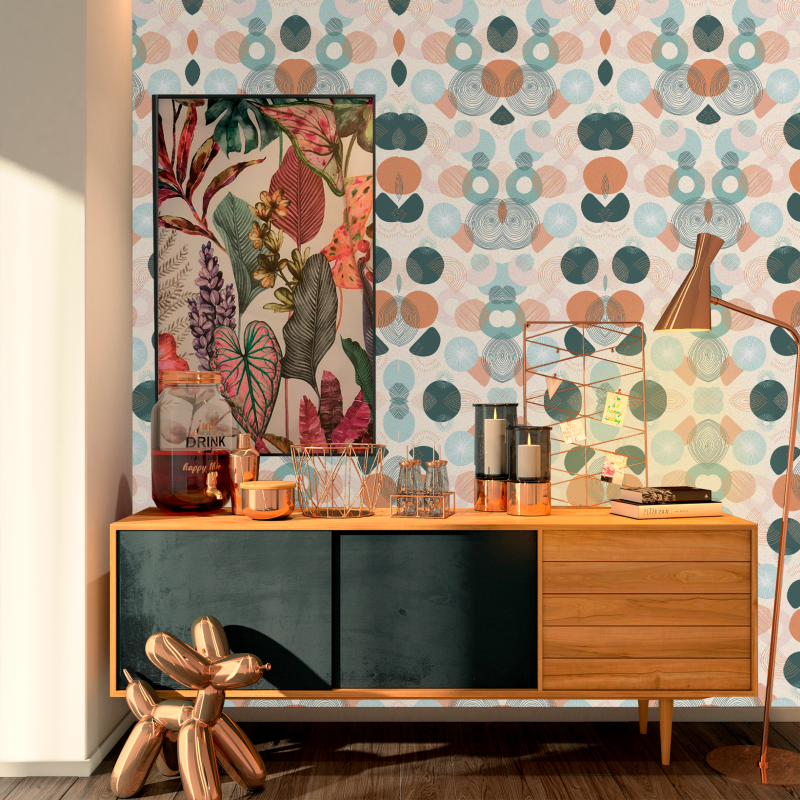 Papel Pintado Geométrico Bohemio