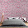Geometric Pink and Gray Wallpaper