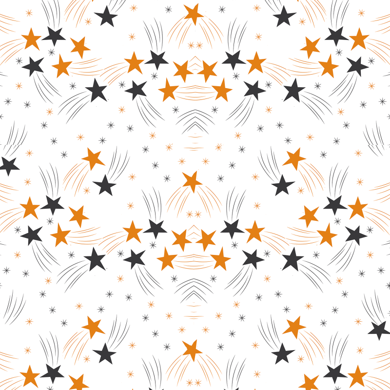 Youthful Wallpaper with Golden Stars