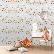 Youthful Wallpaper with Golden Stars