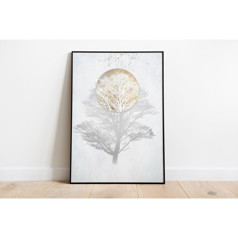 Decorative Geometric Marble Print