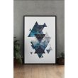 Blue Geometric Decorative Print