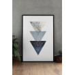 Blue Geometric Decorative Print