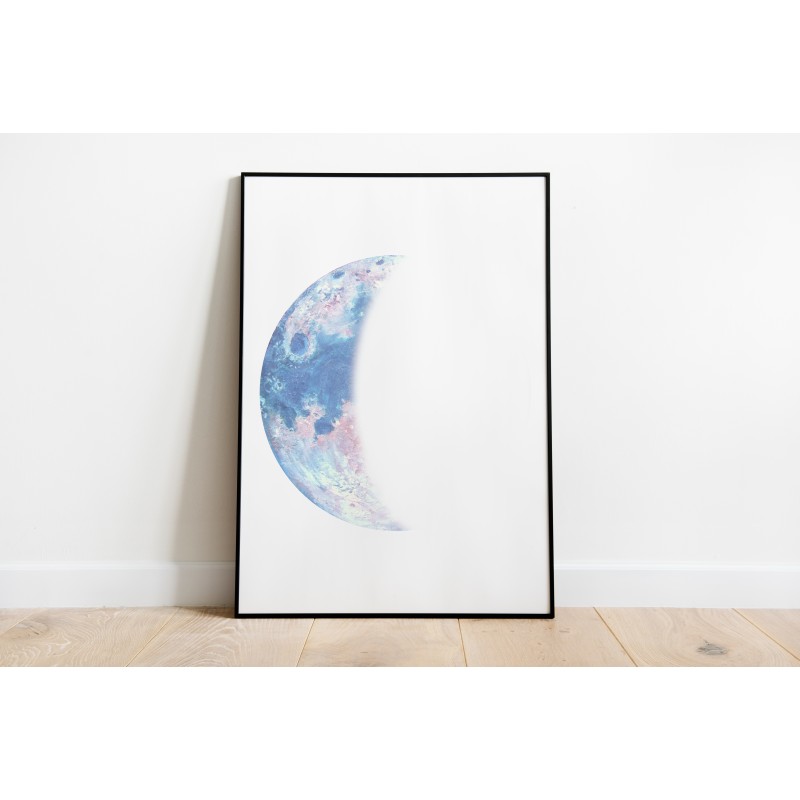 Decorative Juvenile Moon Phases Print