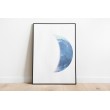 Decorative Juvenile Moon Phases Print