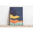Decorative Coloured Dunes Print