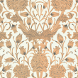 Floral Wallpaper with Orange Roses
