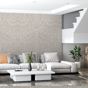 Elegant Floral Wallpaper in...