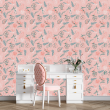 Pastel Pink Floral Wallpaper