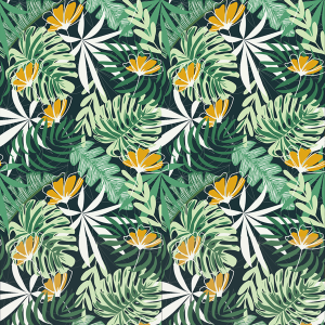 Tropical Floral Wallpaper