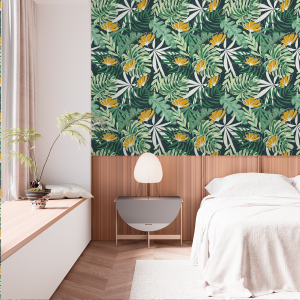 Papier Peint Floral Tropical