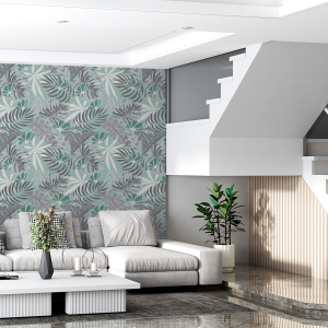 Mint Green Tropical Floral...