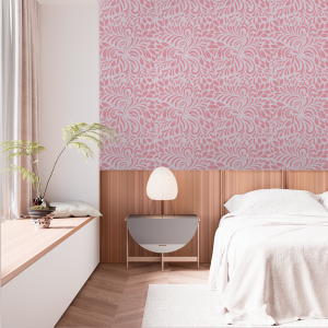 Pastel Pink Tropical Floral...