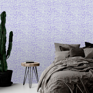 Lilac Floral Wallpaper