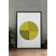 Minimalist Yellow Geometric Decorative Print