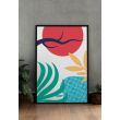 Decorative Modern Red Sun Print