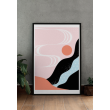 Decorative Print Modern Pink Waves