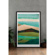 Decorative Print Modern Green Mountains