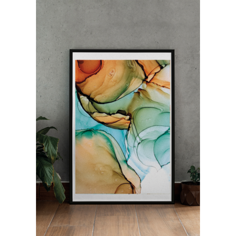 Feuille Décorative Texture Verte