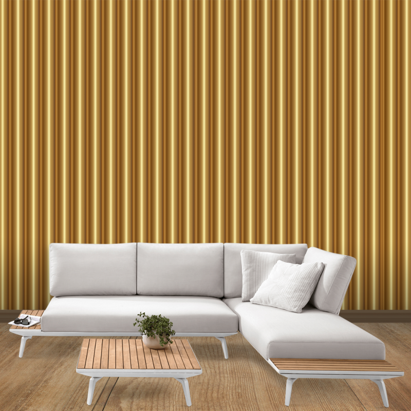 Kaufen Sie Stripes braune Holztapete -Sweet Papaya Home