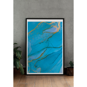 Feuille de texture bleue...