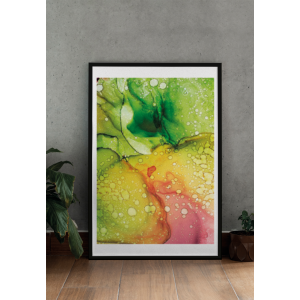 Decorative Green Texture Print