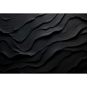 3D Black Waves Photomural