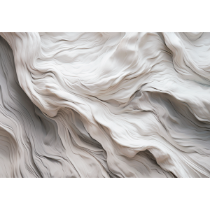 3D White Fabric Waves...