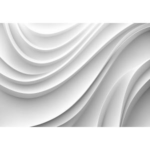 3D Weiß Wellen Fototapete