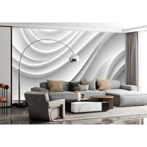 Fotomural 3D Ondas Blancas